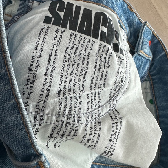 Mother Snacks Lil Fun Dip Slice Denim Maxi Skirt Nothing Else Like It Size 25 - Picture 7 of 14